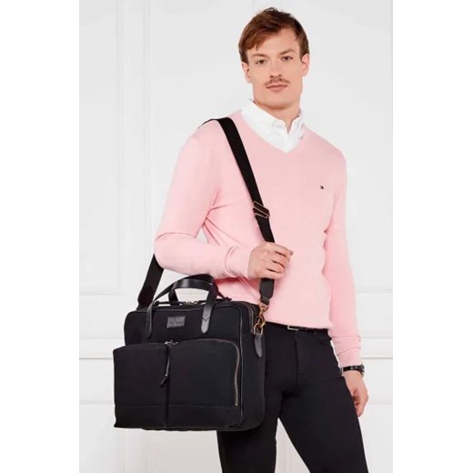 Torba na laptopa Polo Ralph Lauren skórzana