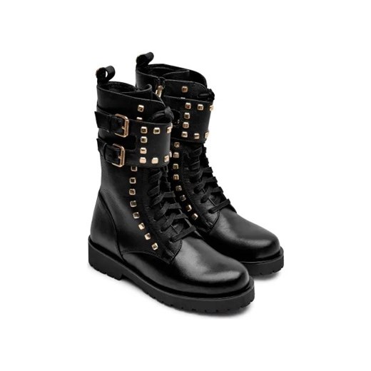 Workery damskie Twinset skórzane casual 