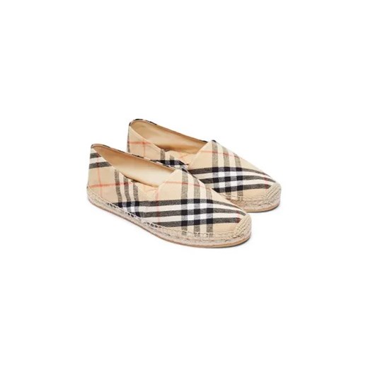 Burberry Espadryle Check Mews | z dodatkiem skóry Burberry 41 Gomez Fashion Store okazyjna cena