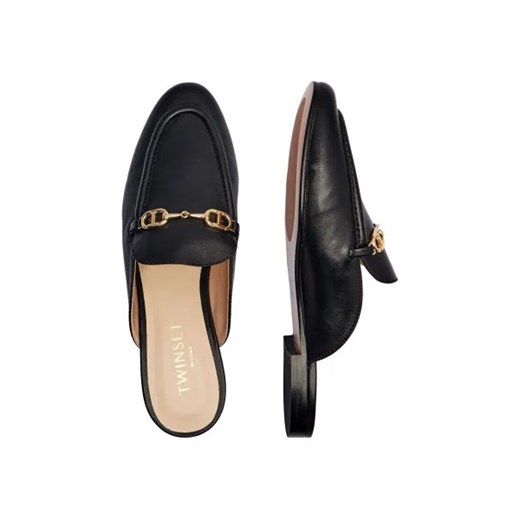 TWINSET Skórzane mule Twinset 39 wyprzedaż Gomez Fashion Store