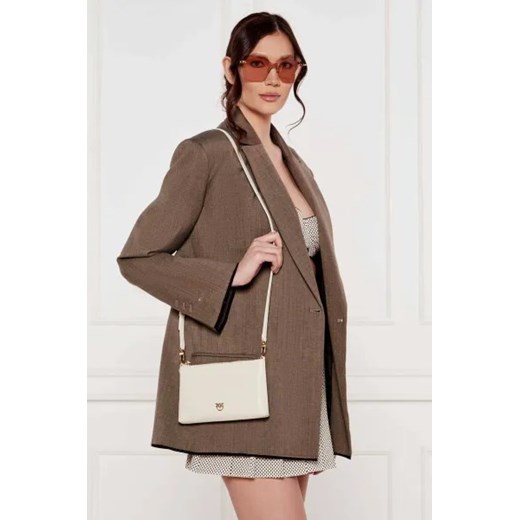 Pinko Skórzana kopertówka FLAT HORIZONTAL MINI Pinko One Size wyprzedaż Gomez Fashion Store