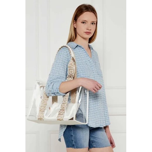 DKNY Shopperka + saszetka OS Gomez Fashion Store wyprzedaż