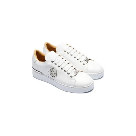 Philipp Plein Skórzane sneakersy Hexagon 40 promocja Gomez Fashion Store