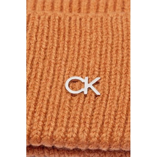 Calvin Klein Wełniana czapka | z dodatkiem kaszmiru Calvin Klein One Size promocyjna cena Gomez Fashion Store