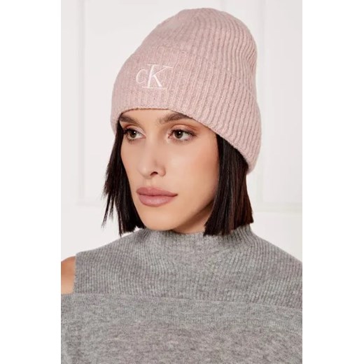 Calvin Klein Jeans Czapka | z dodatkiem wełny OS wyprzedaż Gomez Fashion Store