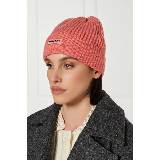 Pinko Wełniana czapka | z dodatkiem kaszmiru Pinko One Size okazyjna cena Gomez Fashion Store