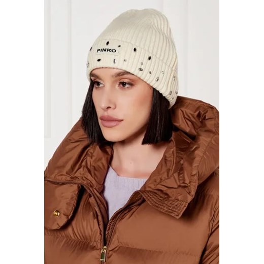 Pinko Czapka SERENGETI | z dodatkiem wełny i kaszmiru Pinko One Size wyprzedaż Gomez Fashion Store