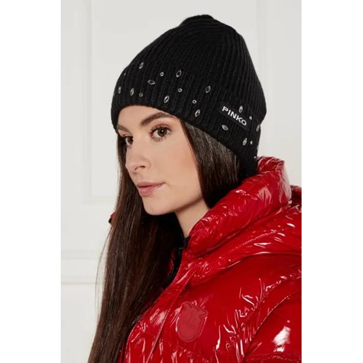 Pinko Czapka SERENGETI | z dodatkiem wełny i kaszmiru Pinko One Size Gomez Fashion Store okazyjna cena