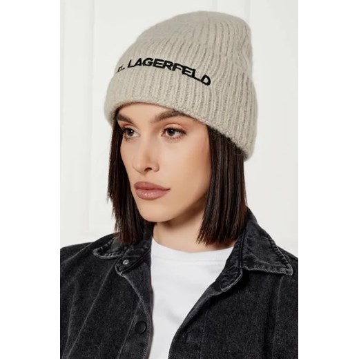 Karl Lagerfeld Wełniana czapka k/essential Karl Lagerfeld One Size wyprzedaż Gomez Fashion Store