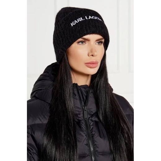 Karl Lagerfeld Wełniana czapka k/essential Karl Lagerfeld One Size promocja Gomez Fashion Store