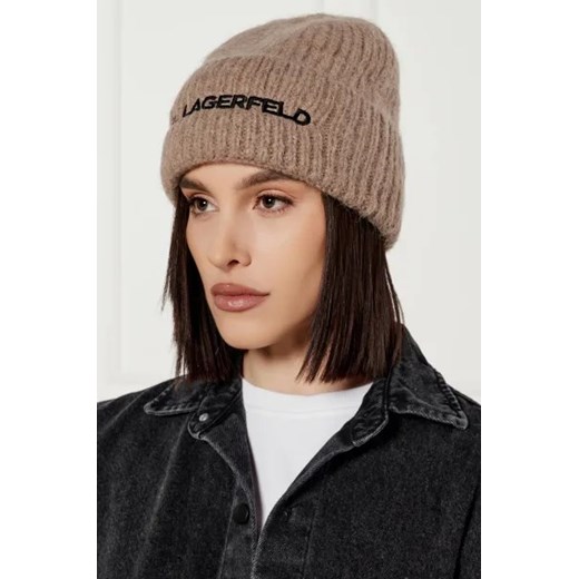 Karl Lagerfeld Wełniana czapka k/essential Karl Lagerfeld One Size okazyjna cena Gomez Fashion Store