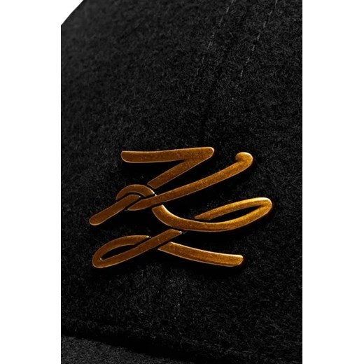 Karl Lagerfeld Wełniana bejsbolówka K/AUTOGRAPH Karl Lagerfeld One Size wyprzedaż Gomez Fashion Store