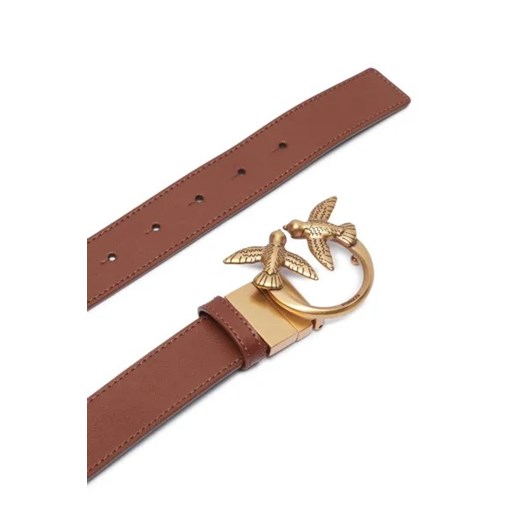 Pinko Skórzany dwustronny pasek LOVE BERRY Pinko S Gomez Fashion Store