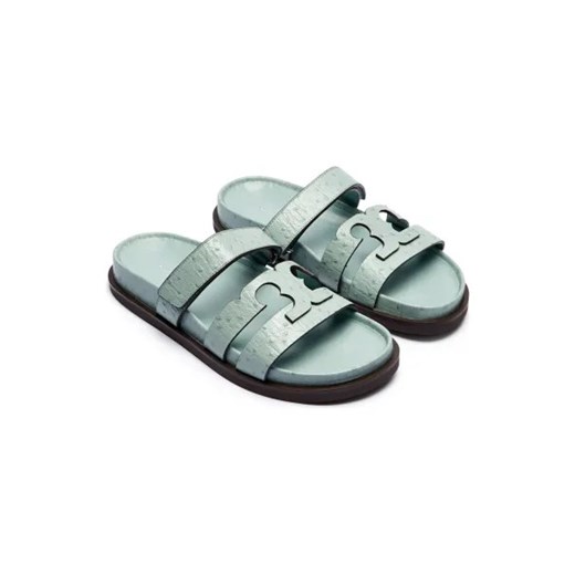 TORY BURCH Skórzane klapki INES SPORT Tory Burch 40 promocyjna cena Gomez Fashion Store