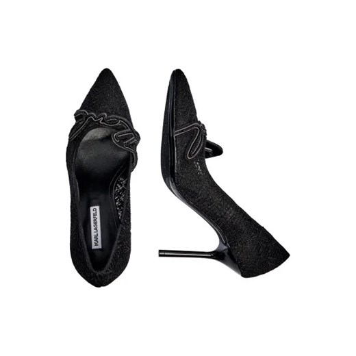 Karl Lagerfeld Szpilki SARABANDE | z dodatkiem skóry Karl Lagerfeld 36 okazyjna cena Gomez Fashion Store