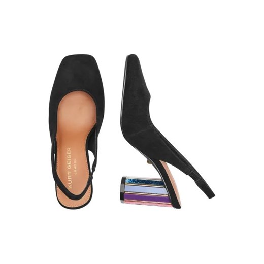 Kurt Geiger Skórzane czółenka na słupku 225-PERSPEX Kurt Geiger 39 okazja Gomez Fashion Store