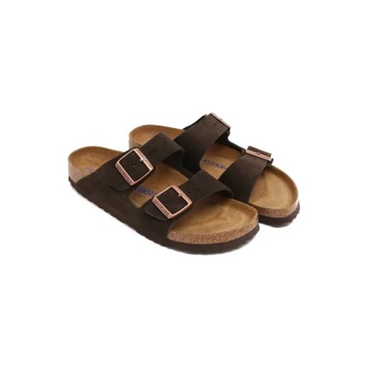 Birkenstock Skórzane klapki Arizona SFB LEVE 38 okazja Gomez Fashion Store