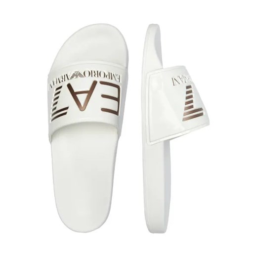 Klapki damskie Emporio Armani z tworzywa sztucznego bez zapięcia