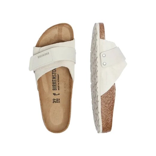 Klapki damskie BIRKENSTOCK ze skóry na lato 