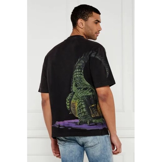 OFF-WHITE T-shirt BIG CROCO | Loose fit S promocja Gomez Fashion Store