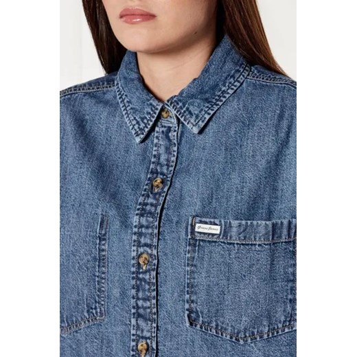 Guess Jeans Jeansowa koszula | Loose fit L Gomez Fashion Store wyprzedaż