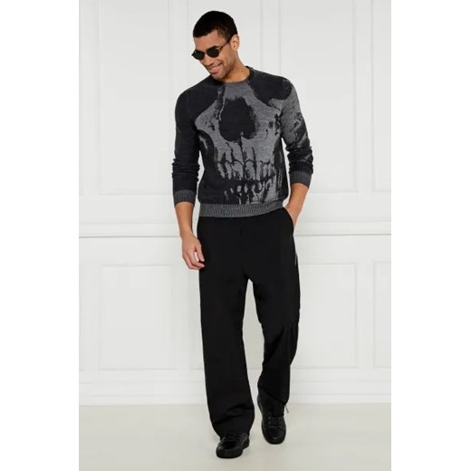 Alexander McQueen Wełniany sweter | Regular Fit L okazyjna cena Gomez Fashion Store