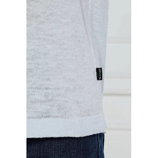 Sand Copenhagen Lniany t-shirt | Regular Fit Sand Copenhagen L wyprzedaż Gomez Fashion Store