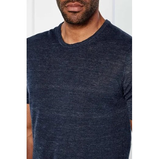 Sand Copenhagen Lniany t-shirt | Regular Fit Sand Copenhagen XXL wyprzedaż Gomez Fashion Store