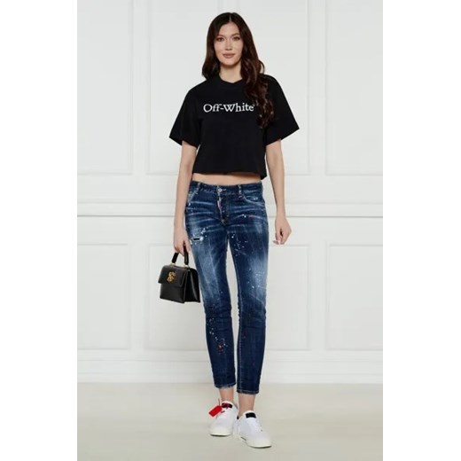 OFF-WHITE T-shirt | Cropped Fit XS promocja Gomez Fashion Store