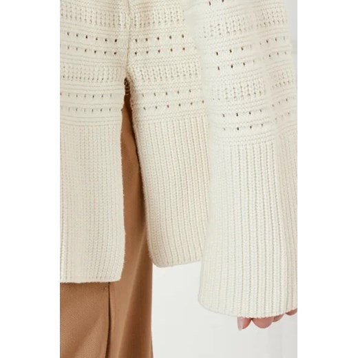 Samsøe Samsøe Sweter | Relaxed fit | z dodatkiem lnu S Gomez Fashion Store promocja