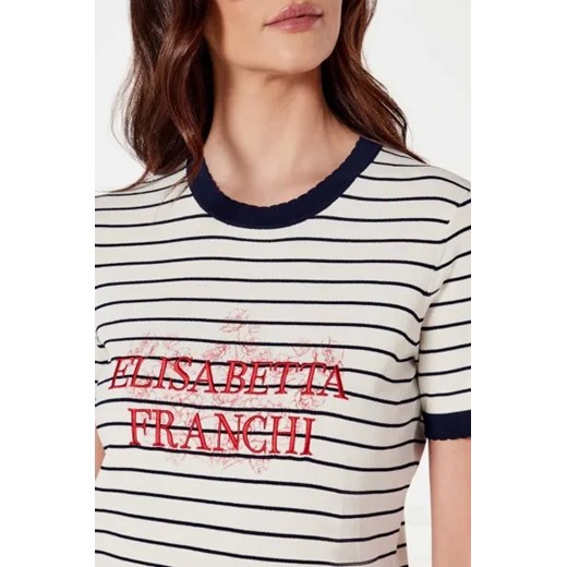 Elisabetta Franchi T-shirt | Slim Fit Elisabetta Franchi 42 okazja Gomez Fashion Store
