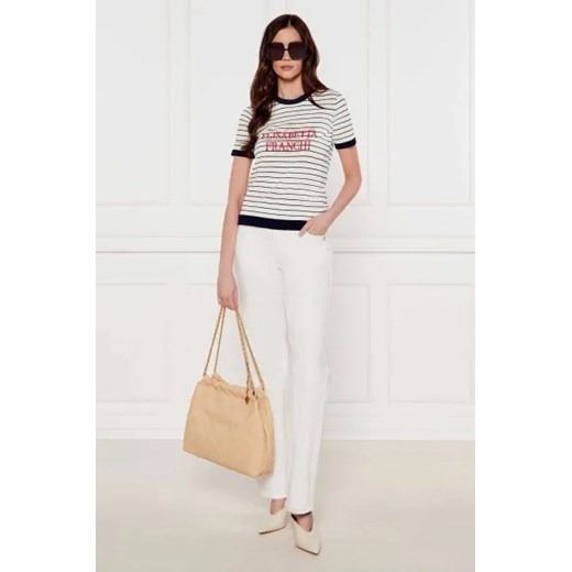Elisabetta Franchi T-shirt | Slim Fit Elisabetta Franchi 42 Gomez Fashion Store wyprzedaż