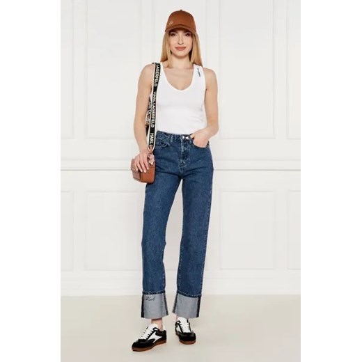 Karl Lagerfeld Jeansy | Straight fit | high waist Karl Lagerfeld 30 Gomez Fashion Store