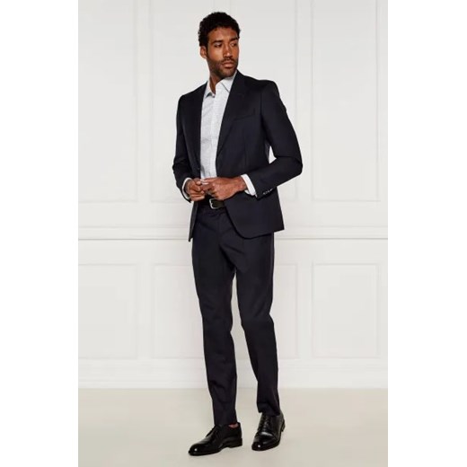 BOSS BLACK Wełniany garnitur H-Huge-2Pcs-Peak-253 | Slim Fit 46 Gomez Fashion Store