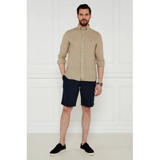 Tommy Hilfiger Lniane szorty HARLEM PO | Regular Fit Tommy Hilfiger 38 okazja Gomez Fashion Store