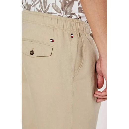 Tommy Hilfiger Lniane szorty HARLEM PO | Regular Fit Tommy Hilfiger 34 okazyjna cena Gomez Fashion Store
