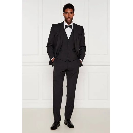 BOSS BLACK Wełniana kamizelka | Slim Fit 52 Gomez Fashion Store