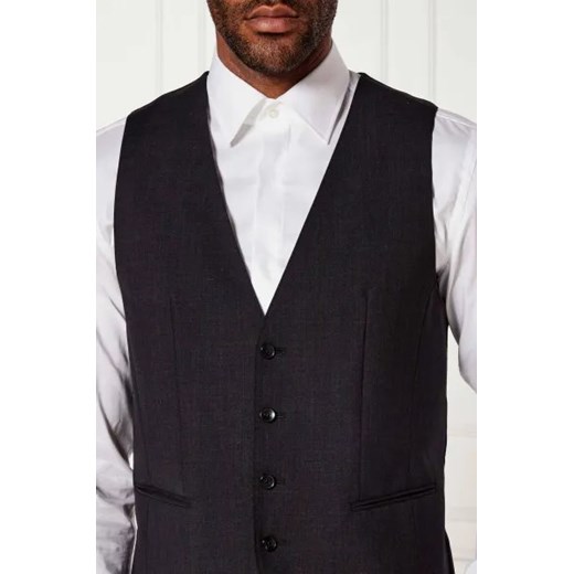 BOSS BLACK Wełniana kamizelka | Slim Fit 52 Gomez Fashion Store