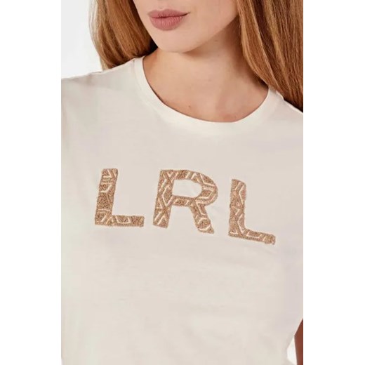 LAUREN RALPH LAUREN T-shirt | Slim Fit S wyprzedaż Gomez Fashion Store