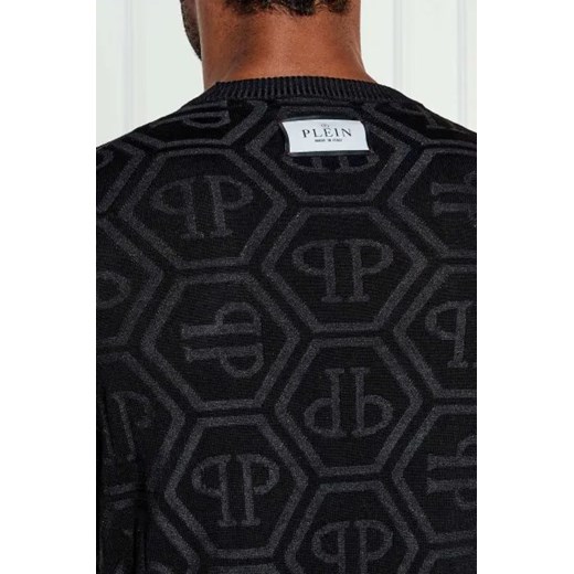 Philipp Plein Sweter | Slim Fit | z dodatkiem jedwabiu XL okazja Gomez Fashion Store