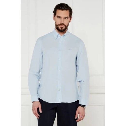BOSS BLACK Lniana koszula H-LIAM-BD-E-C1-243 | Regular Fit XL okazyjna cena Gomez Fashion Store