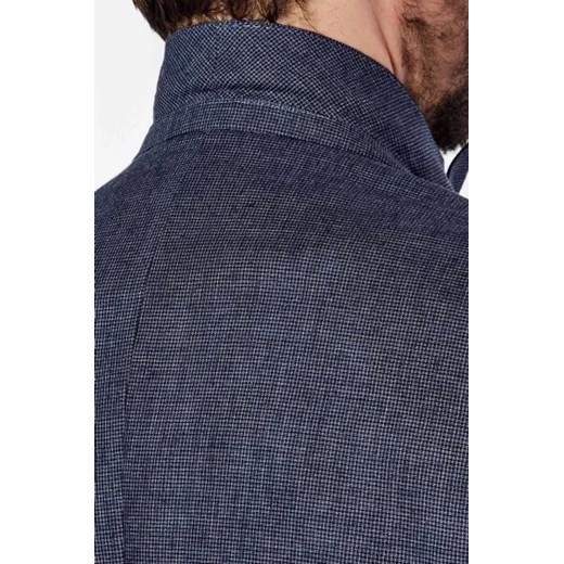 BOSS BLACK Lniany garnitur C-Huge-2Pcs-Peak-252 | Slim Fit | z dodatkiem wełny 52 wyprzedaż Gomez Fashion Store