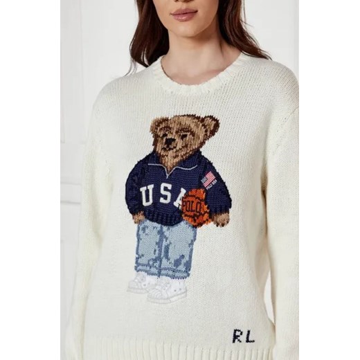 POLO RALPH LAUREN Sweter | Relaxed fit | z dodatkiem lnu Polo Ralph Lauren L okazja Gomez Fashion Store