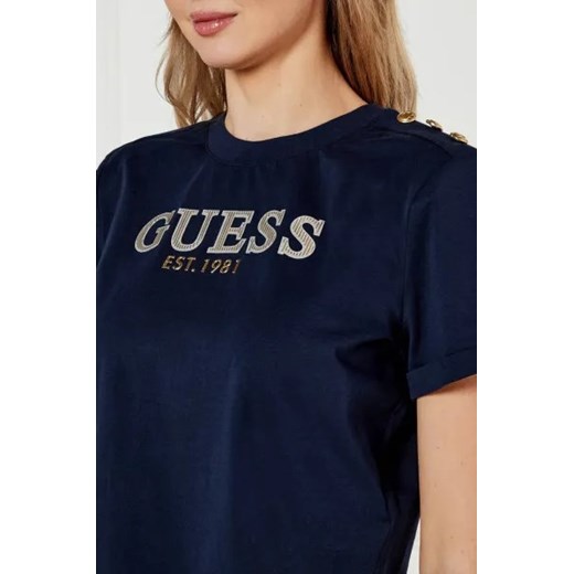 GUESS T-shirt | Cropped Fit Guess XS Gomez Fashion Store promocja
