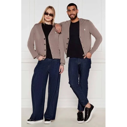 AMI Paris Wełniany kardigan | Regular Fit Ami Paris M okazja Gomez Fashion Store