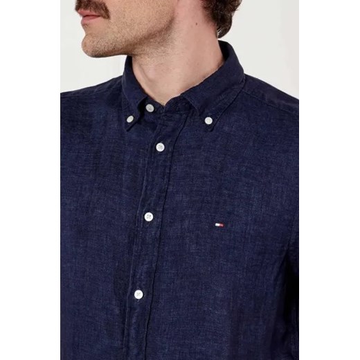 Tommy Hilfiger Lniana koszula | Regular Fit Tommy Hilfiger S promocja Gomez Fashion Store