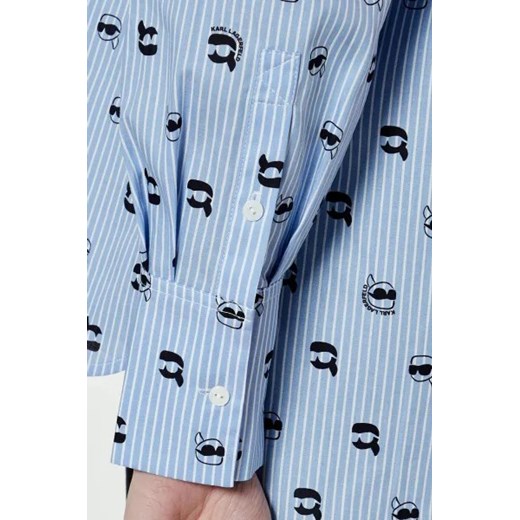 Karl Lagerfeld Koszula IKON AOP | Loose fit Karl Lagerfeld 42 promocyjna cena Gomez Fashion Store