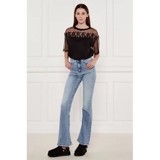 Armani Exchange Bluzka | Cropped Fit Armani Exchange XS wyprzedaż Gomez Fashion Store