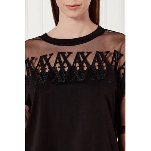 Armani Exchange Bluzka | Cropped Fit Armani Exchange XS wyprzedaż Gomez Fashion Store