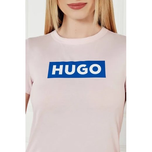 Hugo Blue T-shirt | Regular Fit Hugo Blue L wyprzedaż Gomez Fashion Store